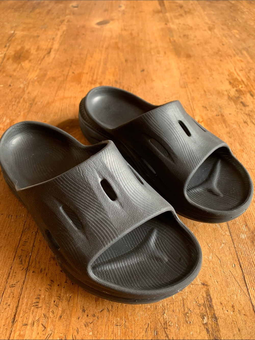 Hoka Women's Black Slip-On Slide Sandals